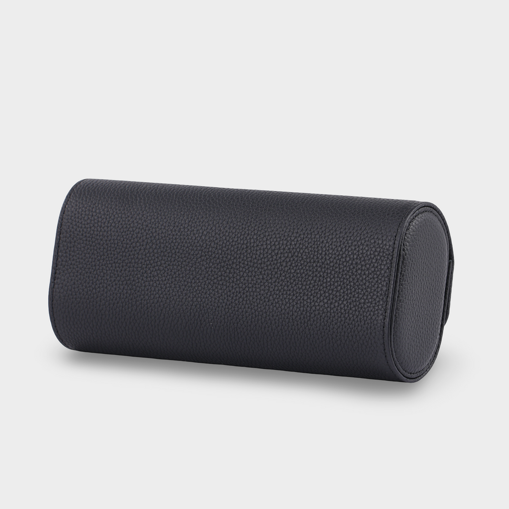 Janexx Premium Leder-Uhrenetui für 3 Uhren - Phantomschwarz