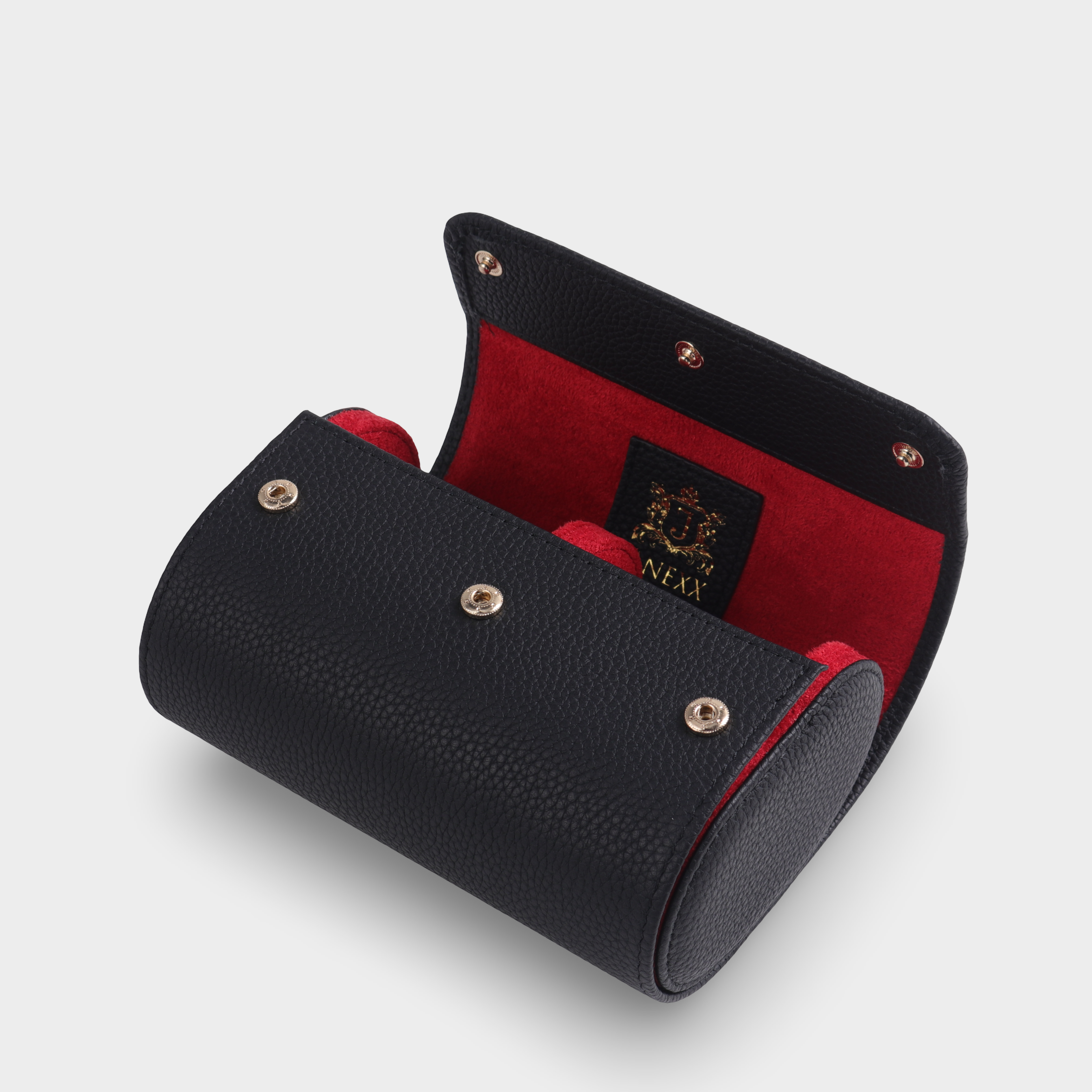 Janexx Premium Leder-Uhrenetui für 2 Uhren - Feuerteufel