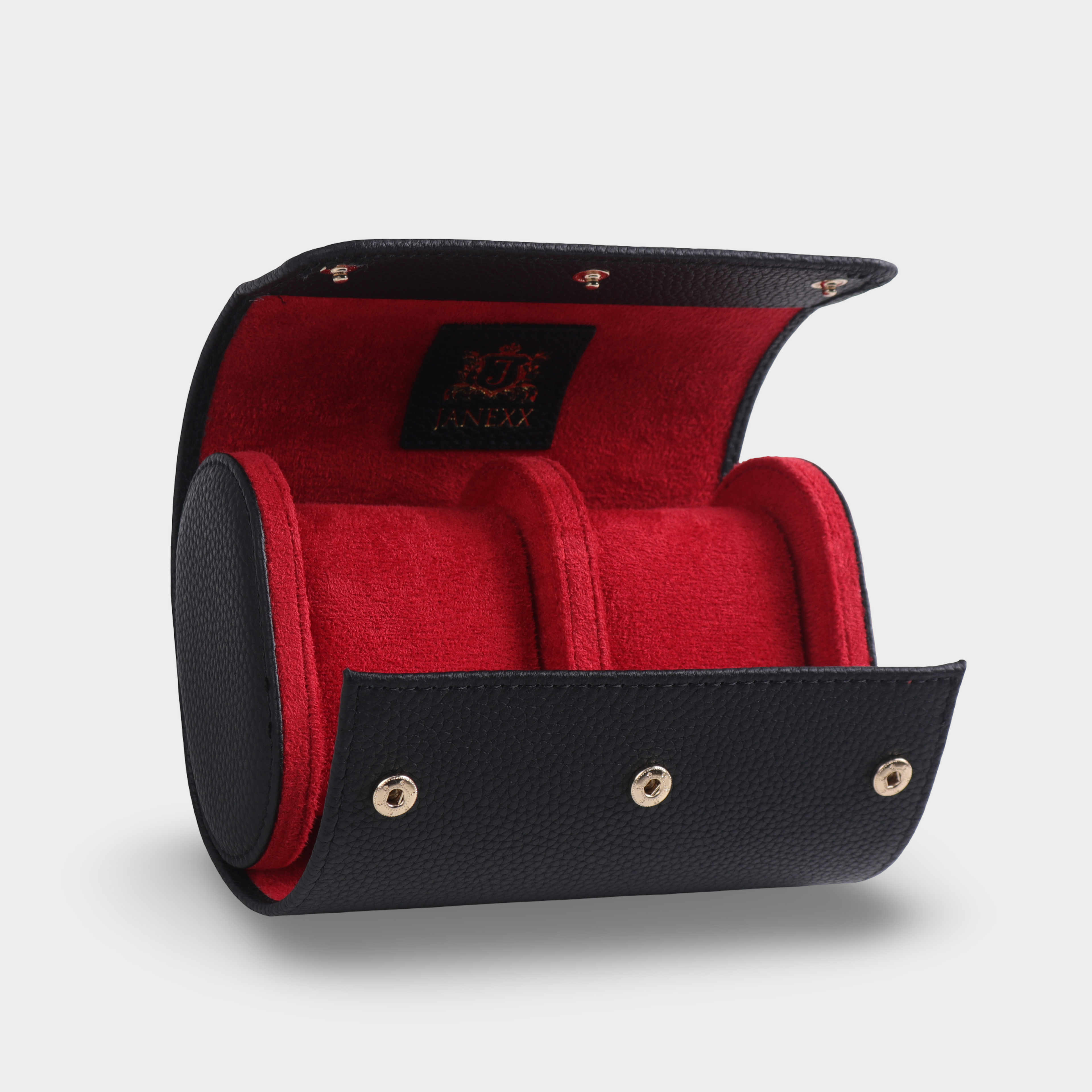 Janexx Premium Leder-Uhrenetui für 2 Uhren - Feuerteufel