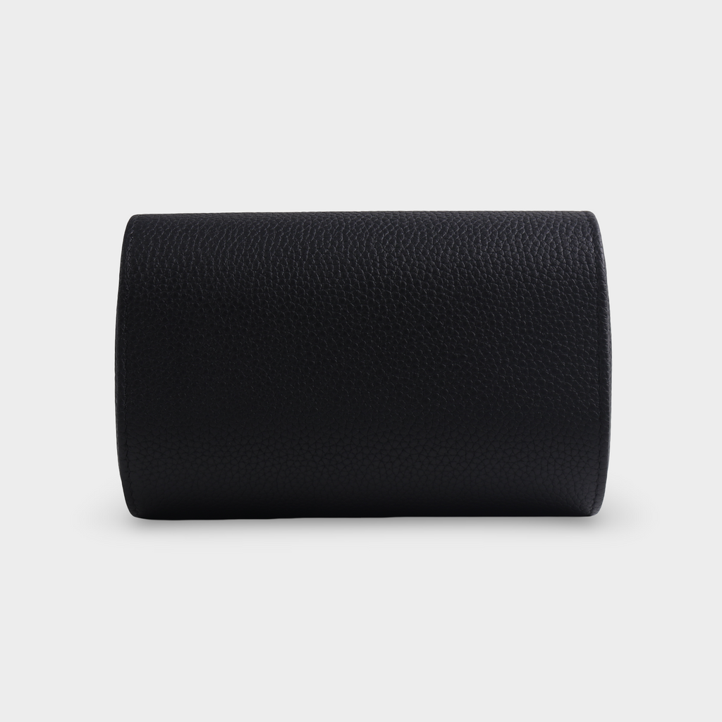 Janexx Premium Leder-Uhrenetui für 2 Uhren - Phantomschwarz